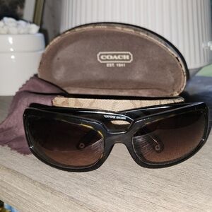 Coach Black and Brown Women's Sunglasses